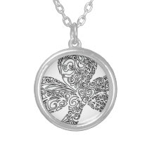 Shamrock Design Personalized Necklace