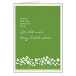 Shamrock Garden St Patricks Day Card
