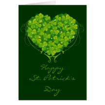 Shamrock Heart Greeting Card