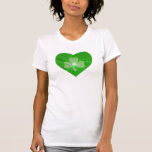 Shamrock Heart t-shirt ladies