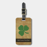 Shamrock on Vintage Background