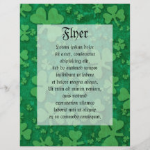 Shamrock Pattern Flyer Design