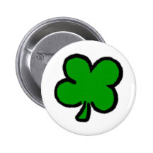 Shamrock Pinback Button