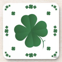 Shamrocks Beverage Coasters