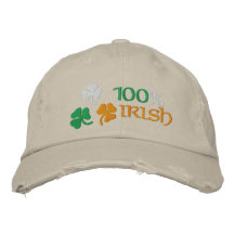 Shamrocks Embroidered Baseball Cap