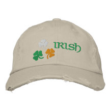 Shamrocks Embroidered Baseball Caps