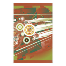 Shapes and Splatter Customized Stationery