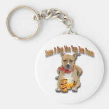 Share A Beer With American Staffordshire Terrier Key Chains