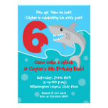 Shark Bite Invite- 6th Birthday Party