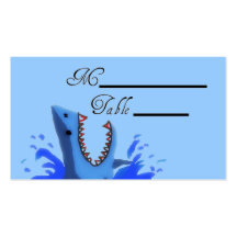 Shark Bite Wedding Placecards Business Card
