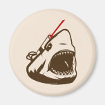 Shark with a Frickin' Laser Beam Fridge Magnet