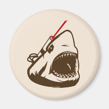 Shark with a Frickin' Laser Beam Fridge Magnet