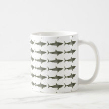 Sharks cool pattern mugs