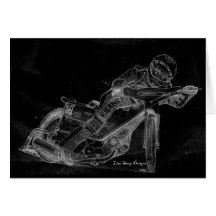 sharp designs. speedway bikeonblack card