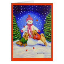 SharPei Christmas Greeting Cards
