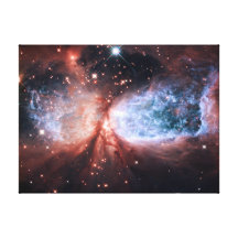 Sharpless 2-106 Nebula Stars Space Stretched Canvas Prints