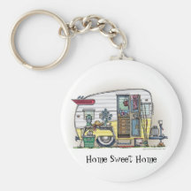 Shasta Camper Trailer RV Key Chains