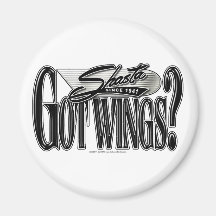 Shasta -- Got Wings? Refrigerator Magnets