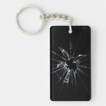 Shattered Rectangle Acrylic Keychains