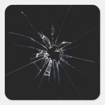 Shattered Square Sticker