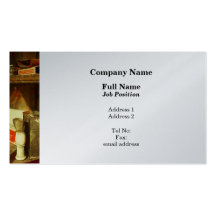 Shaving Brush - Platinum Finish Business Card Templates