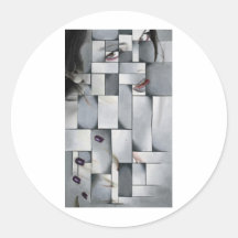 SHE 2 ROUND STICKER