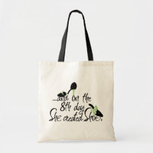 She Created Shoes Canvas Bags