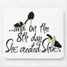 She Created Shoes Mouse Pads