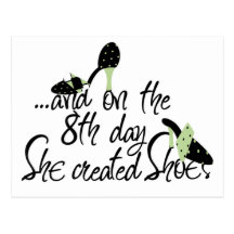 She Created Shoes Postcards