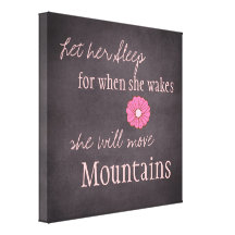 She Will Move Mountains Canvas Print