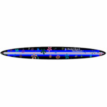 SheckShe* Bonini Beach Surfboards Blue Board Acrylic Cut Out