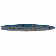 SheckShe* Bonini Beach Surfboards Hang 8 Moon Dog Photo Cut Outs
