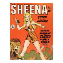 Sheena: Jungle Woman Comic book Post Cards