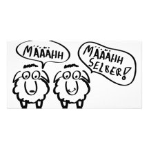 sheep schafe määähhh määhhh selber ! custom photo card