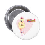 sheep sharing gifts pinback button