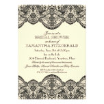 Sheer Lace Bridal Shower Custom Announcement