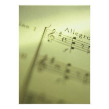 Sheet Music 1 Invitations