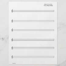 Sheet Music - Guitar Vocal (Write your own music) Flyer Design