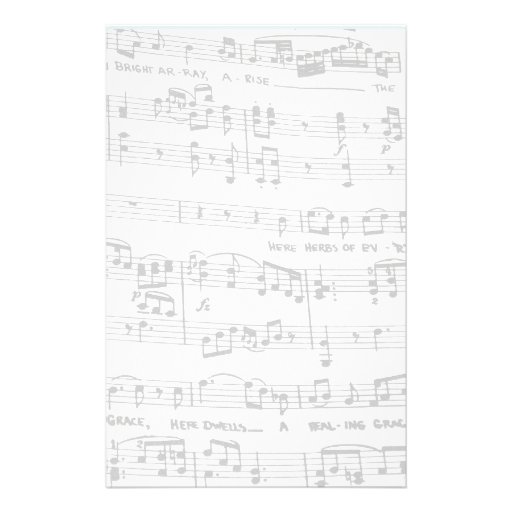 Sheet Music Stationery | Zazzle