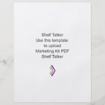 Shelf Talker Marketing Kit Template Flyer