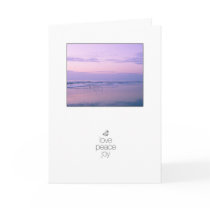 Shell in the dawn light holiday cards