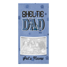 Sheltie DAD Photo Card Template