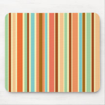Sherbet Stripes Designer Mousepad