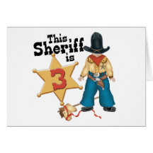 Sheriff 3rd Birthday Invitations Invitations Cards