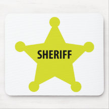 sheriff star mousepad