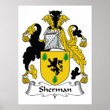 Sherman Family Crest Print