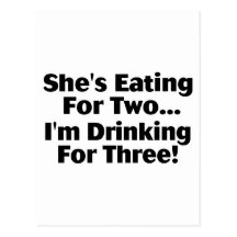 She's Eating For Two Postcards