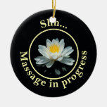 Shh... Massage in progress Door Sign Christmas Ornaments