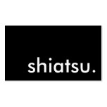 shiatsu. (color customizable) business card
