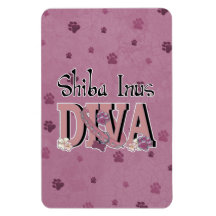 Shiba Inus DIVA Rectangle Magnet